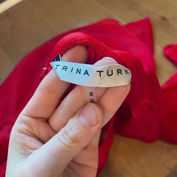 Trina Turk Water Lily Top - Red - Picture 4 of 5